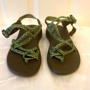 Chaco ZX/2 Classic Sandals Women's Size 7 Teal Blue Green Chartreuse